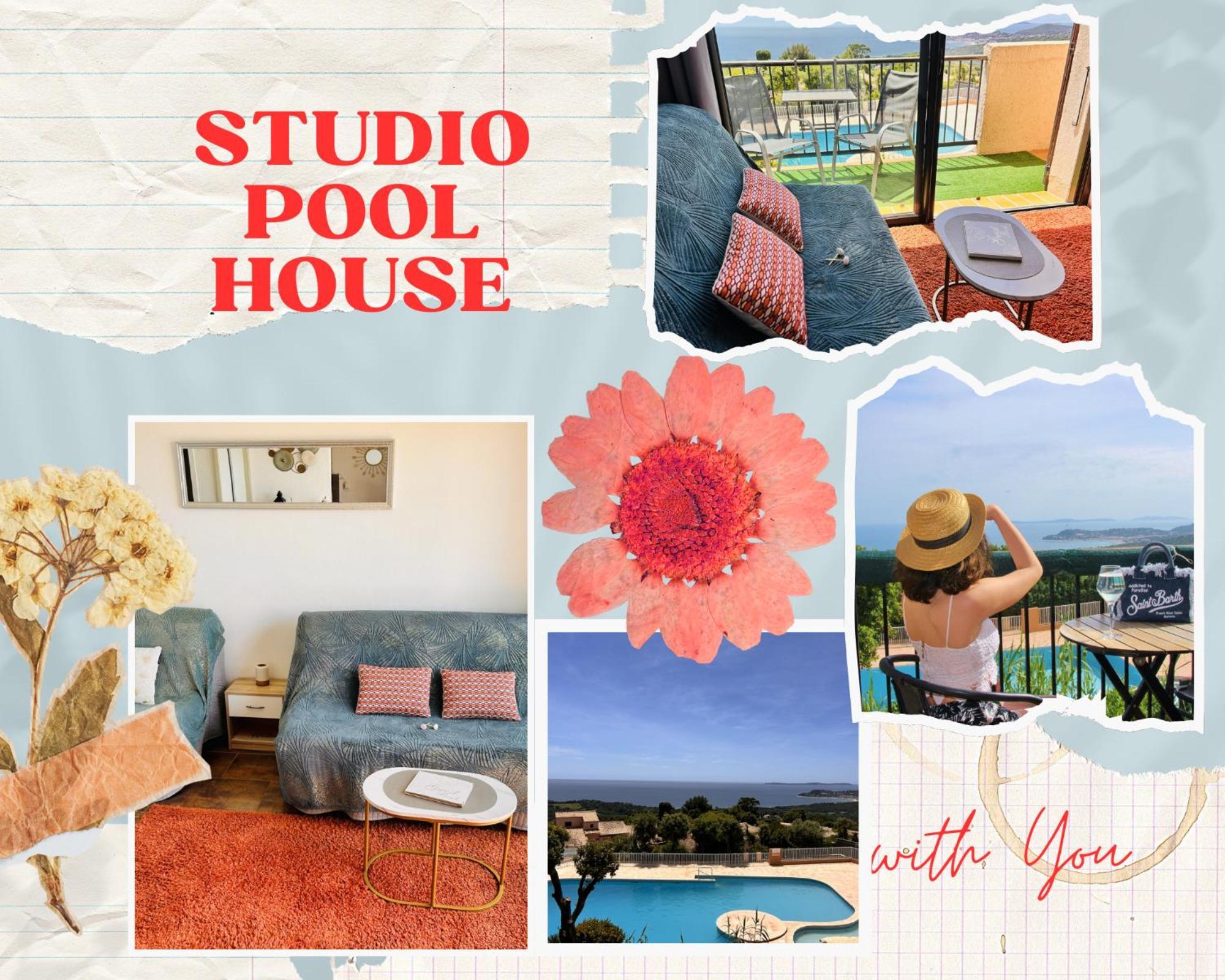 לה קרואה-ואלמר Studio Pool House Vue Mer Panoramique Amazing Sea View Wifi Linge Linen Inclut Aircondition מראה חיצוני תמונה